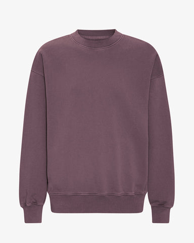 Organic Oversized Crew Faded Grape
