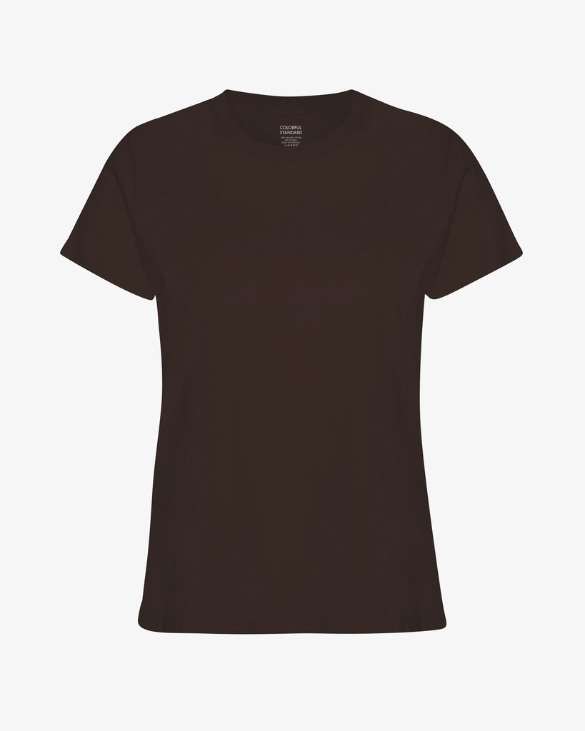 Light Organic tee Coffee Brown