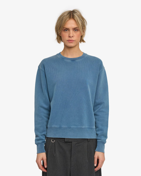 Classic Organic Crew Faded Indigo