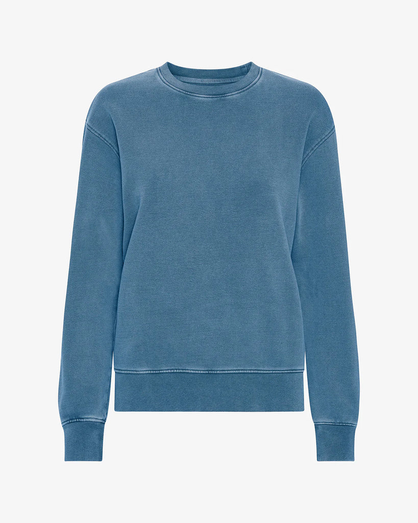 Classic Organic Crew Faded Indigo
