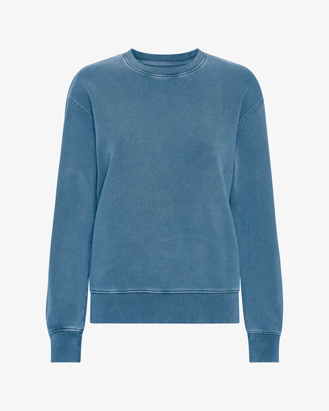 Classic Organic Crew Faded Indigo