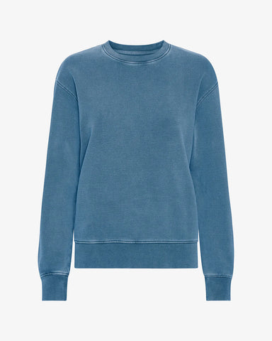 Classic Organic Crew Faded Indigo