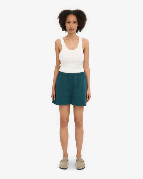 Organic Twill Shorts Ocean Green