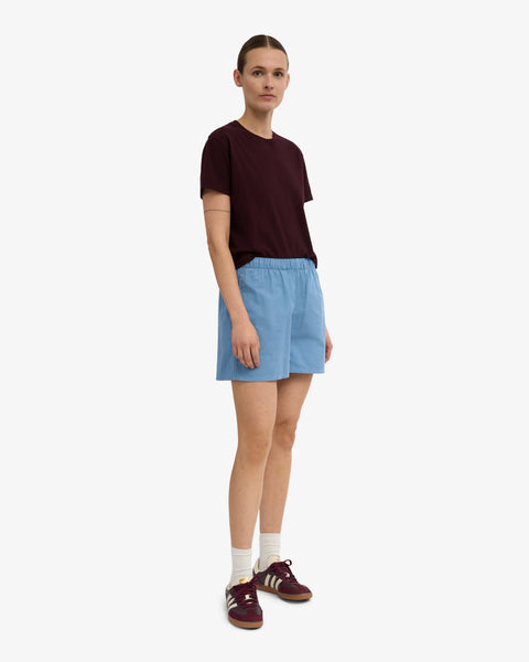 Organic Twill Shorts Seaside Blue
