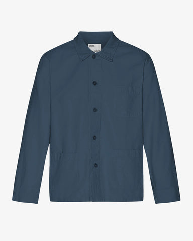 Organic Workwear Jacket Petrol Blue