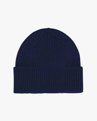 Merino Wool Beanie Marine Blue