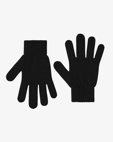 Merino Wool Gloves Deep Black