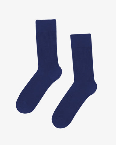 Classic Organic Sock Marine Blue