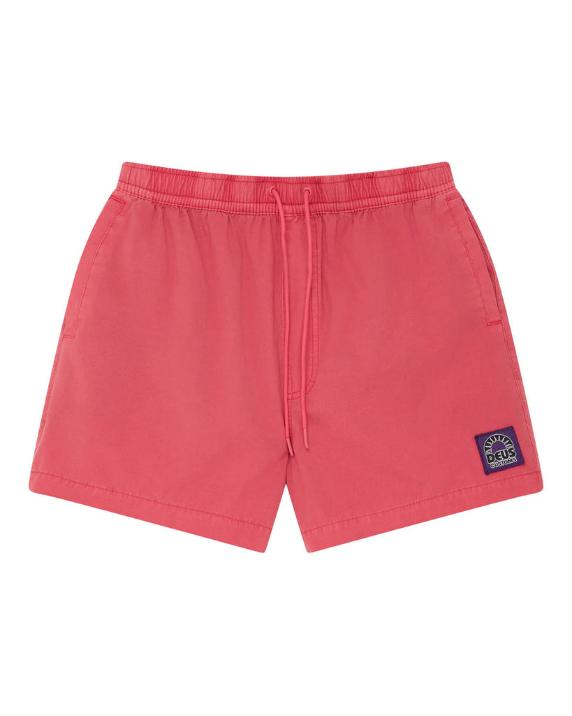 Sandbar Garment Dyed Shorts Melon Red