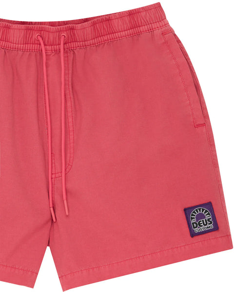 Sandbar Garment Dyed Shorts Melon Red