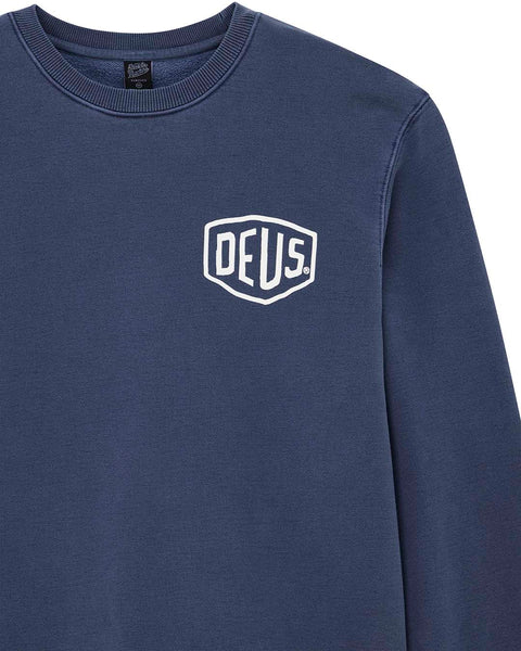 Shield Garment Dyed Crew Mechanic Blue
