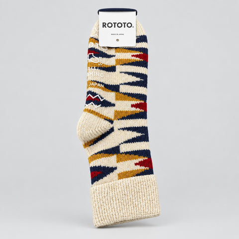 Merino Lambs Wool Room Socks Native Ivory