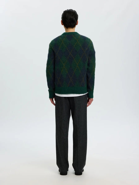 Rai Argyle Knit Pine Grove