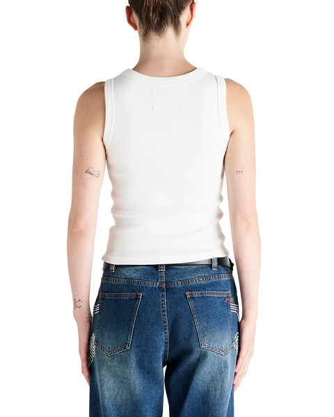 Shield Tank Vintage White