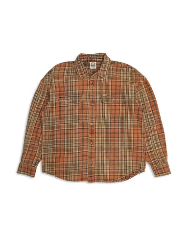 Vacay Check Shirt Orange Check