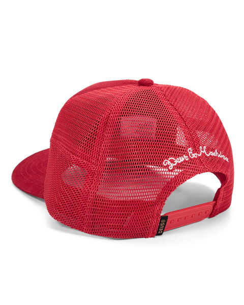 Pill Cord Trucker Ribbon Red
