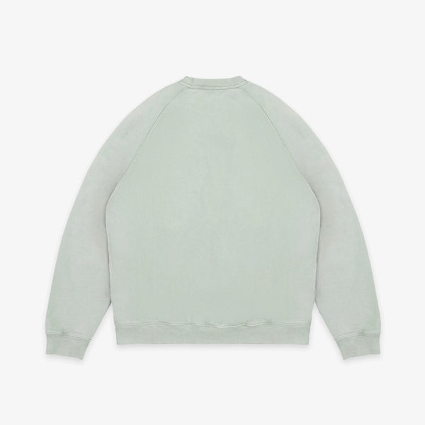 Vintage Dye Sweatshirt Washed Green