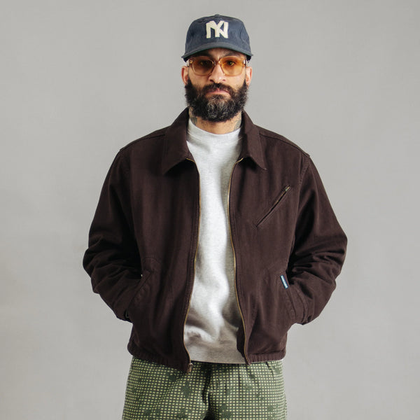 Crop Mechanic Jacket Chocolate Plum