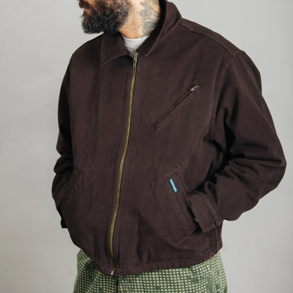 Crop Mechanic Jacket Chocolate Plum