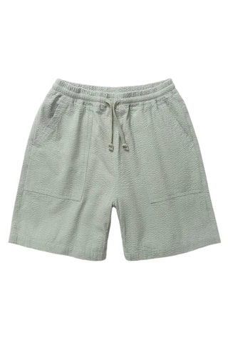 Seersucker Chef Shorts Sage