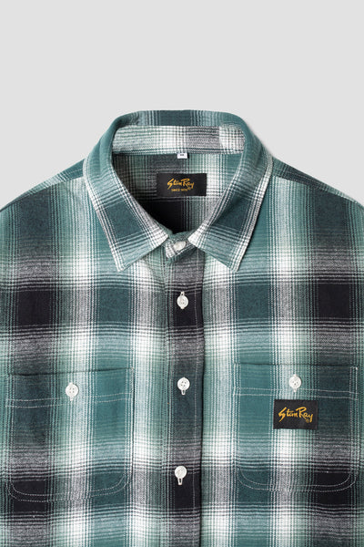 Flannel Shirt Pine Green Plaid