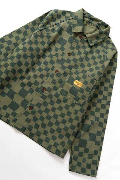 Drill Printed Front Of House Olive Checker