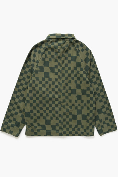Drill Printed Front Of House Olive Checker