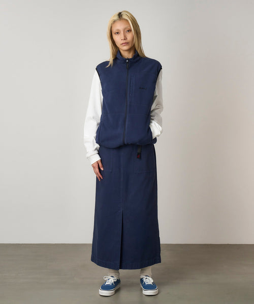 Long Baker Skirt Navy Pigment