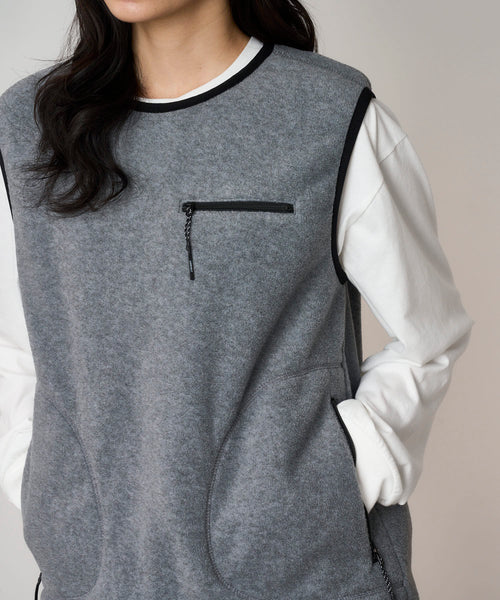 Women's Thermal Fleece Pullover Heather Grey