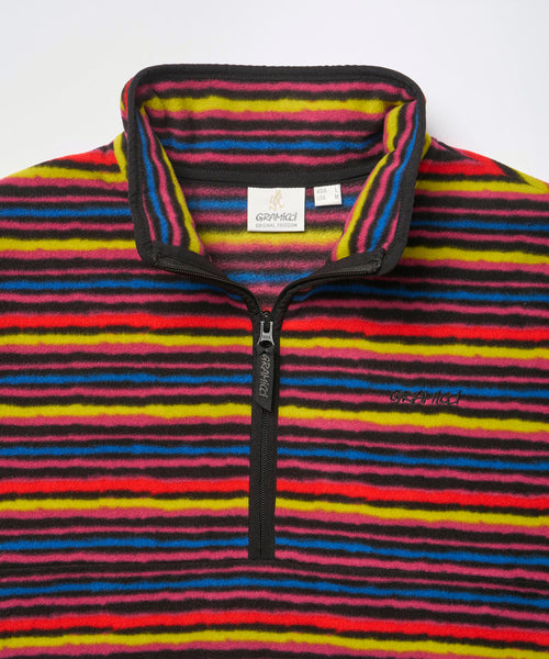 Thermal Fleece Pullover Multi-Stripe
