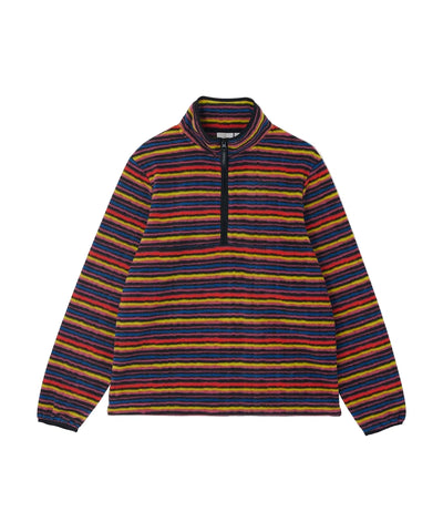 Thermal Fleece Pullover Multi-Stripe