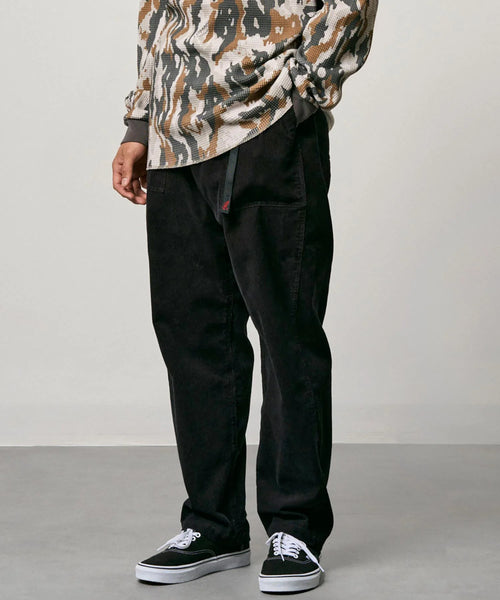 Corduroy Loose Tapered Ridge Pant Black