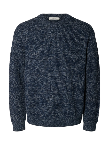 Tilum Knit Relaxed Crew Navy Blazer
