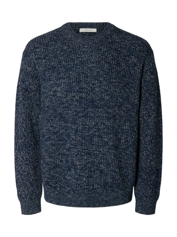 Tilum Knit Relaxed Crew Navy Blazer