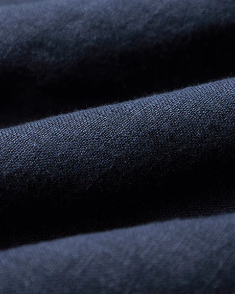 Linen Camp Collar Navy