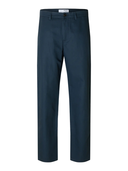 Miles Linen Pant Blue