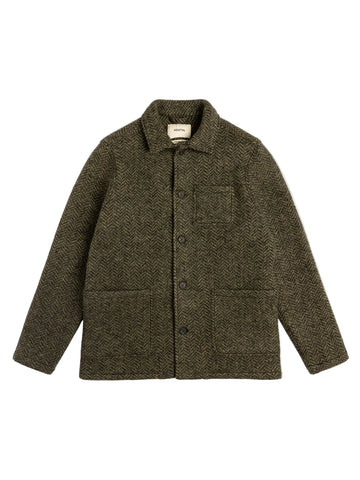 Ormiston Jacket Moss Wool Herringbone