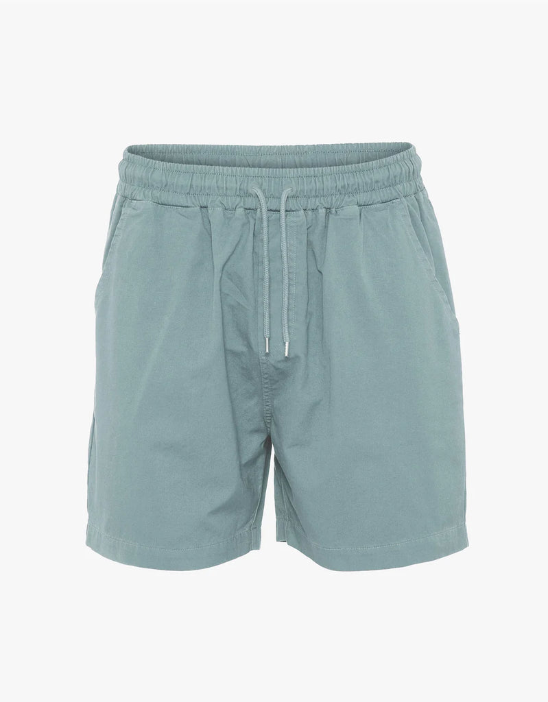 Organic Twill Shorts Steel Blue