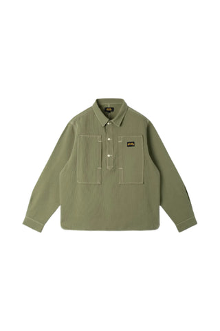 Painters Pop Over Shirt Olive Bedford Cord