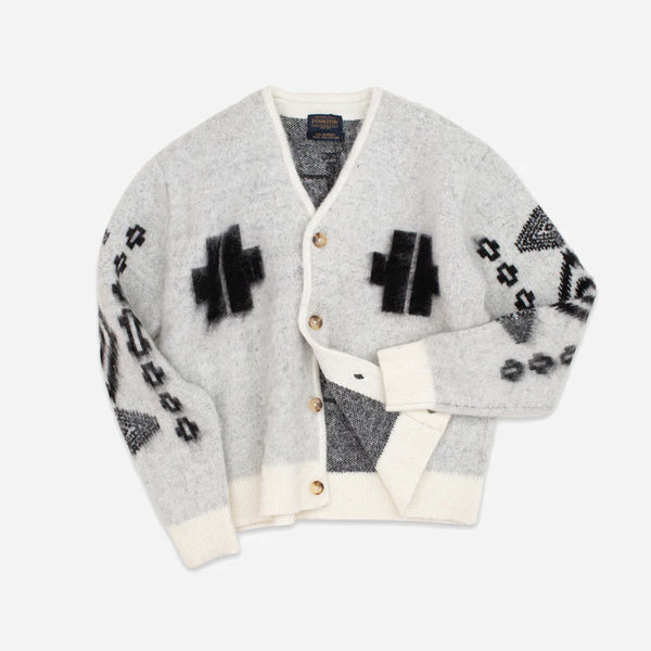 Mohair Cardigan Los Ojos White