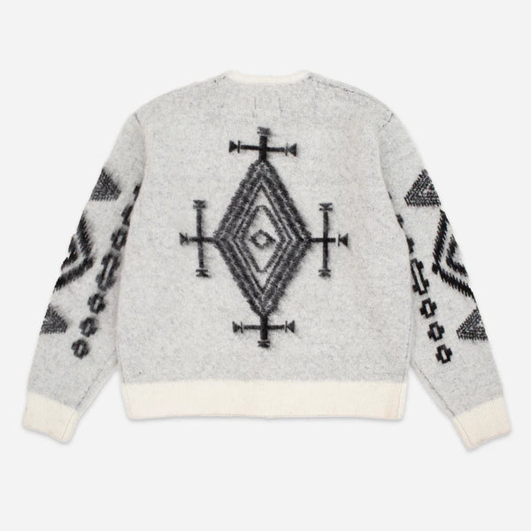 Mohair Cardigan Los Ojos White