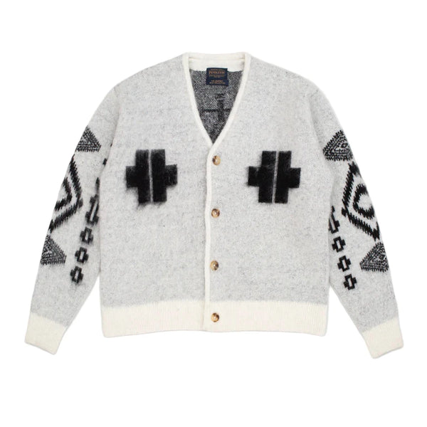 Mohair Cardigan Los Ojos White