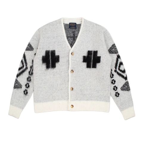 Mohair Cardigan Los Ojos White