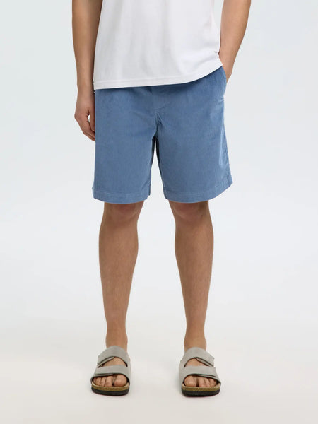 Jace Corduroy Shorts Blue Mirage