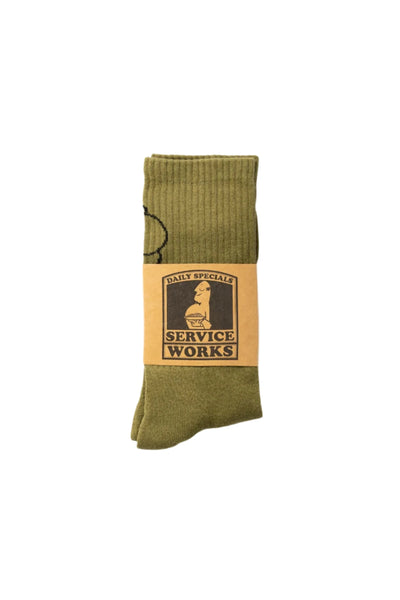 Salt & Pepper Socks Olive