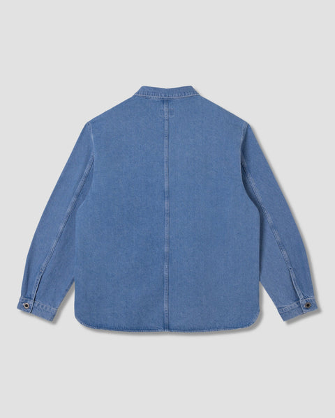 Painters Pop Over Shirt Mid Stone Denim