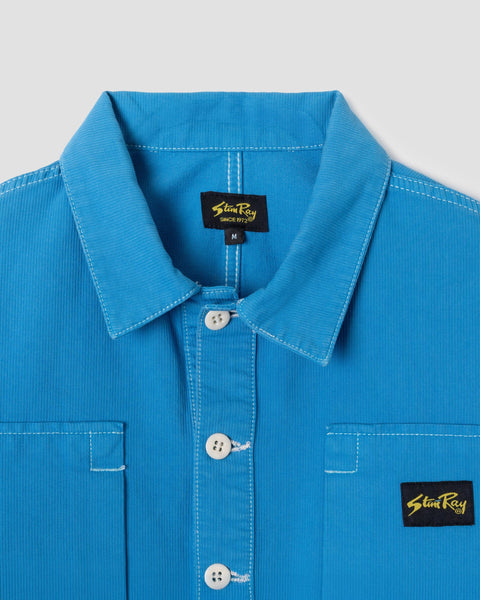 Painters Pop Over Shirt Imperial Blue Bedford