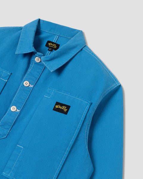 Painters Pop Over Shirt Imperial Blue Bedford
