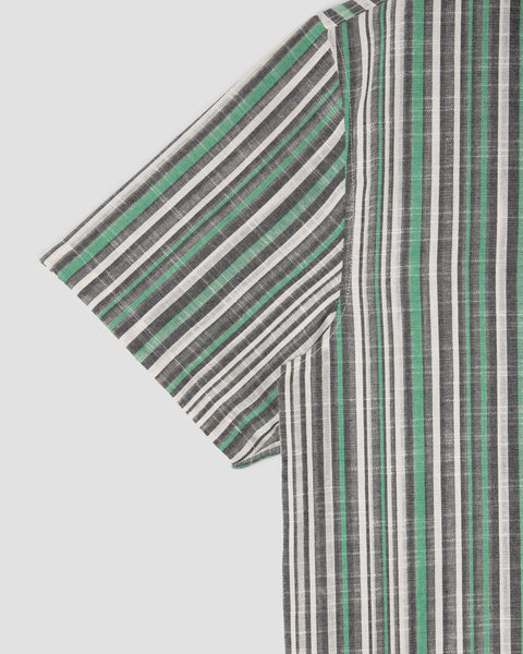 Tour Shirt Black Green Stripe