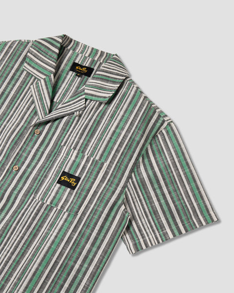 Tour Shirt Black Green Stripe